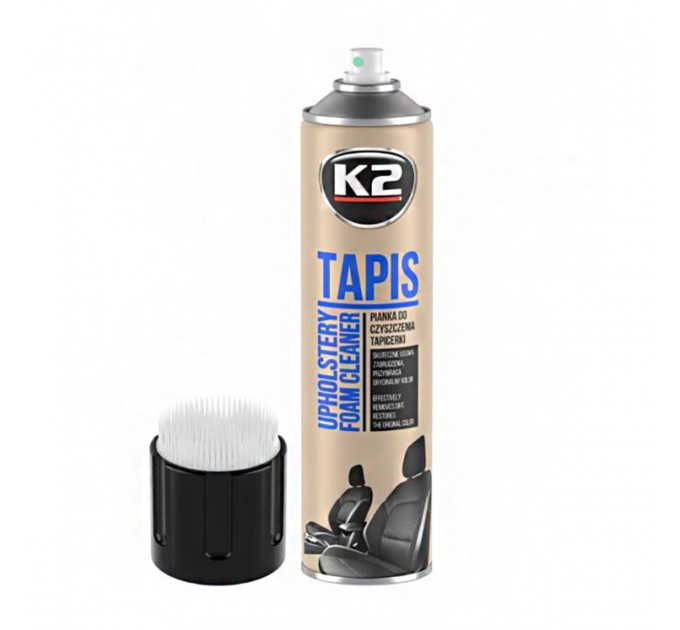 Очиститель тканевой обивки K2 Tapis+Brush аэрозоль со щеткой 600мл, цена: 183 грн.