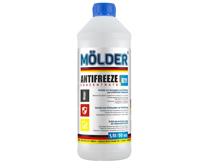 Антифриз Molder G11 синий концентрат 1,5л, цена: 417 грн.