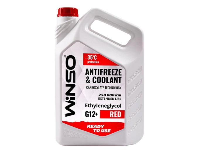 Антифриз Winso Antifreeze & Coolant Red G12+ -35°C красный готовый 9кг, цена: 790 грн.