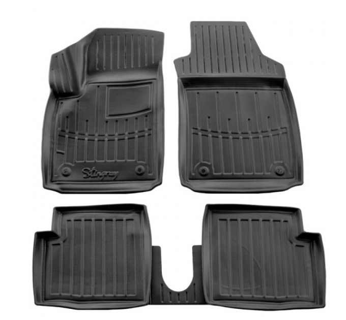 Fiat 500 (2007-...) (Europe) комплект 3D килимків з 5 штук (Stingray), ціна: 1 870 грн.