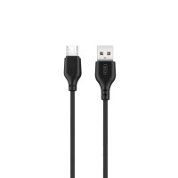 Кабель XO USB to Micro USB 2,1А 1м черный