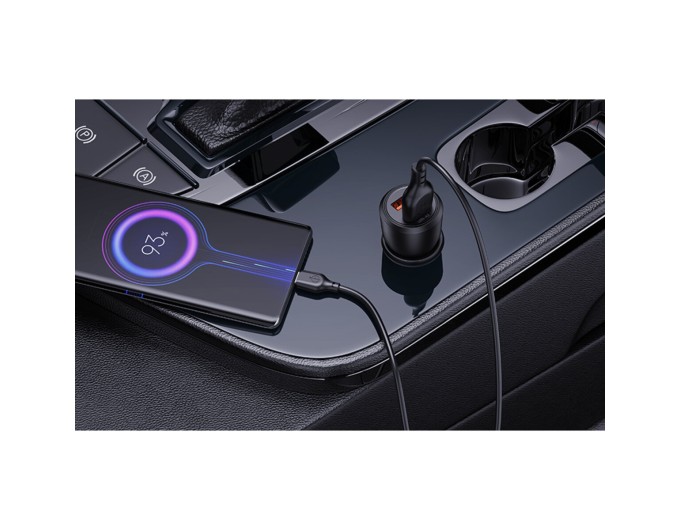 Автомобильное зарядное устройство XO CC55 QC18W+USB12W + Type-C кабель черный, цена: 199 грн.