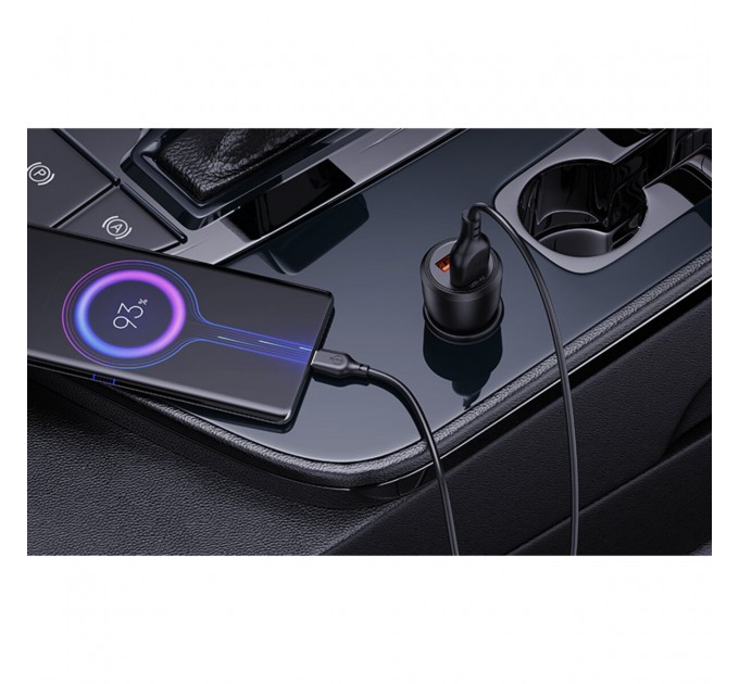 Автомобильное зарядное устройство XO CC55 QC18W+USB12W + Type-C кабель черный, цена: 179 грн.