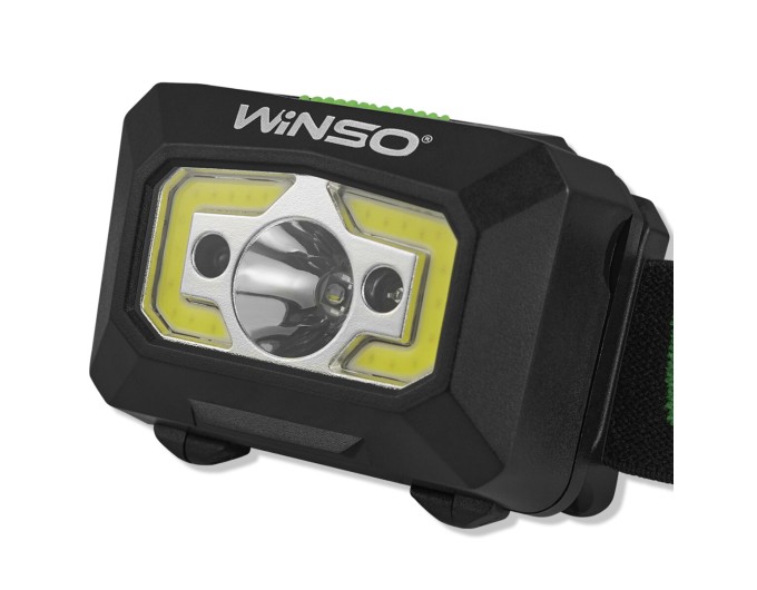 Ліхтар налобний Winso 150Lm, 3W XPE+COB, 3xAAA з сенсором білий/червоний, ціна: 330 грн.
