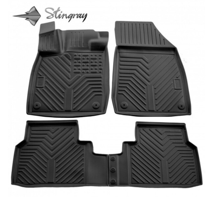 Skoda ENYAQ iV (2021-...) комплект 3D килимків з 4 штук (Stingray), ціна: 1 287 грн.