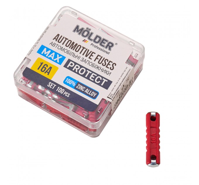 Набор предохранителей Molder "цилиндрических" 16А, 100шт, цена: 231 грн.