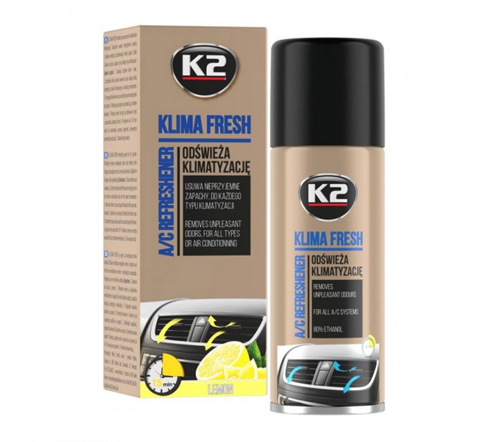 Очиститель кондиционера K2 Klima fresh лимон 150мл, цена: 139 грн.