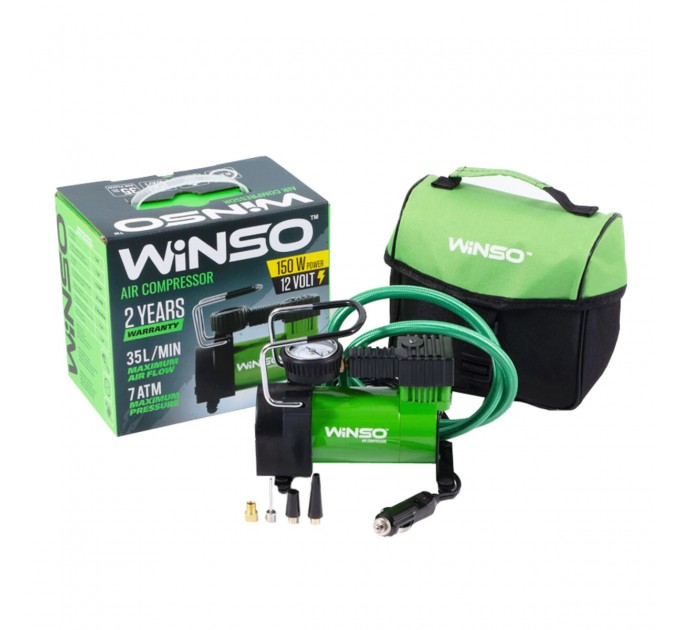 Компрессор автомобильный Winso 7 Атм 35 л/мин 150 Вт, цена: 809 грн.