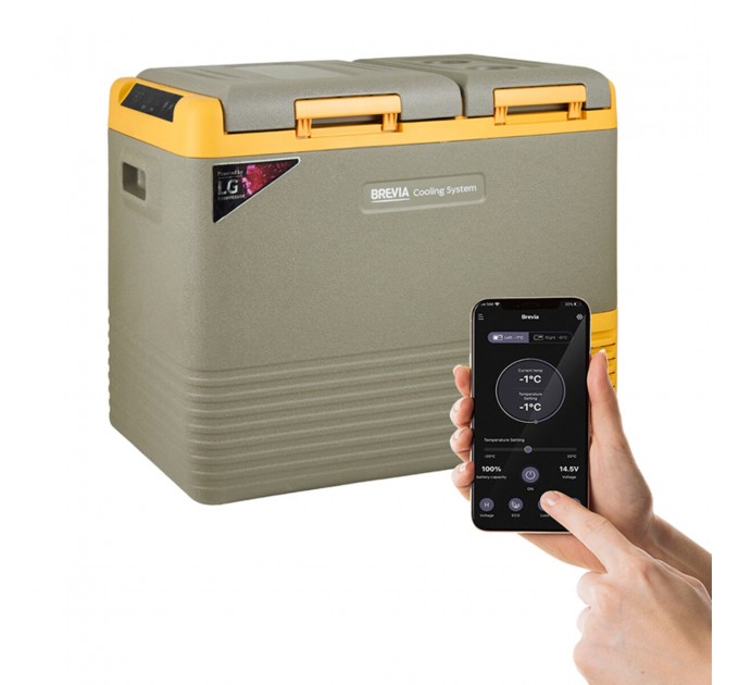 Холодильник автомобильный Brevia 40л (компрессор LG) двухкамерный 22565, цена: 15 999 грн.