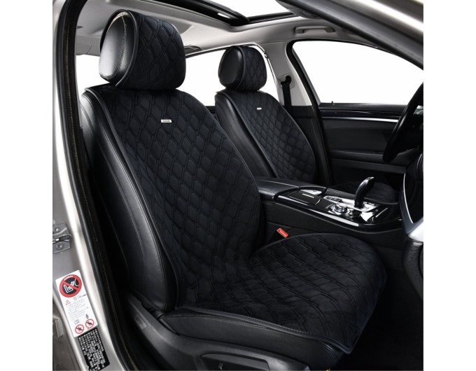 Преміум накидки для передніх сидінь CarLife Turbo, black 2шт, ціна: 2 247 грн.
