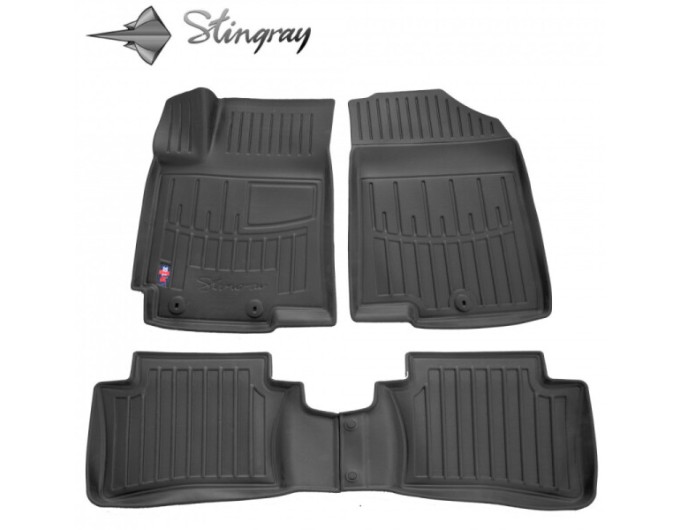 Hyundai Accent (RB) (2010-2017) комплект 3D ковриков с 4 штук (Stingray), цена: 1 870 грн.