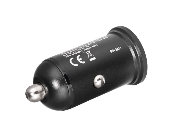 Автомобильное зарядное устройство Brevia ePower DualCharge 48W 1xUSB-C+1xUSB-A, черный, цена: 275 грн.