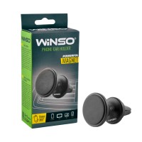 Держатель телефона автомобильный, магнитный на дефлектор с вращательным шарообразным шарниром