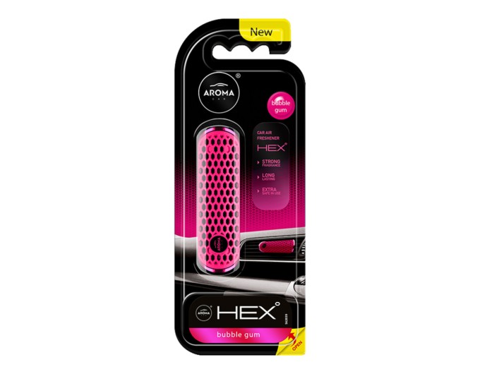 Ароматизатор на дефлектор Aroma Car Hex 13g - Bubble Gum рідкий, ціна: 164 грн.
