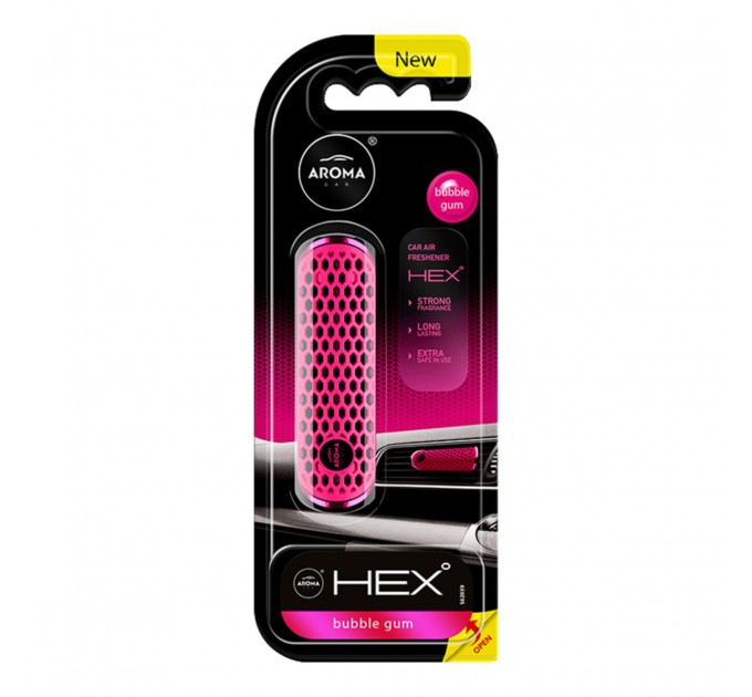 Ароматизатор на дефлектор Aroma Car Hex 13g - Bubble Gum жидкий, цена: 164 грн.