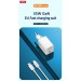 Сетевое зарядное устройство XO CE07 GaN Dual PD 35W GaN белый, цена: 499 грн.
