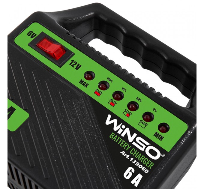Зарядний пристрій АКБ Winso 6/12В 80А·год 6А, ціна: 676 грн.