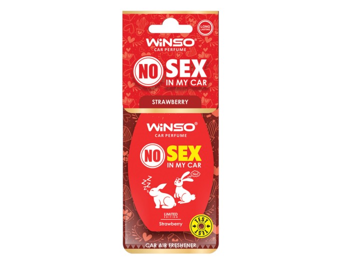 Освежитель воздуха Winso No Sex in My Car, целлюлозный ароматизатор Strawberry, цена: 37 грн.