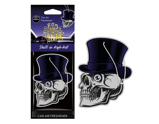 Ароматизатор Aroma Car Cellulose Dia De Los Muertos - Skull in High-Hat сухой, цена: 57 грн.