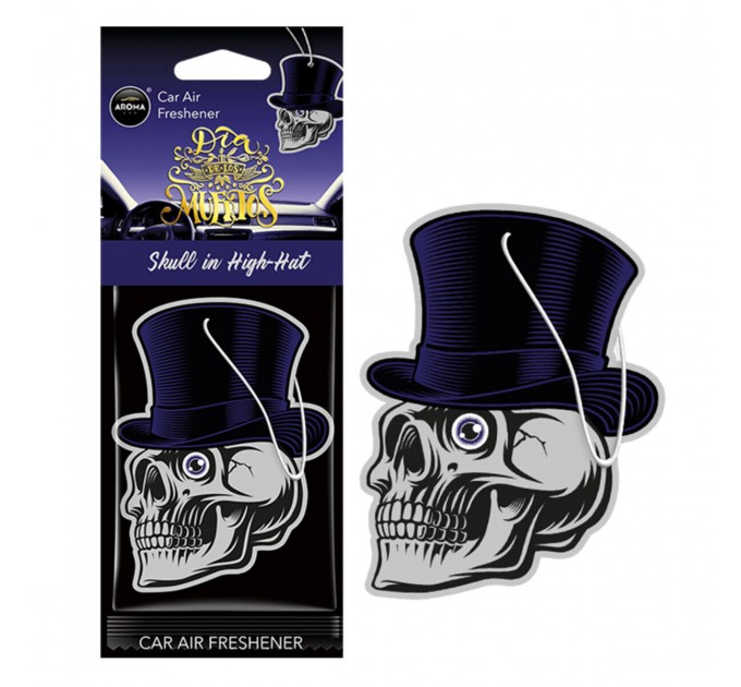Ароматизатор Aroma Car Cellulose Dia De Los Muertos - Skull in High-Hat сухий, ціна: 57 грн.