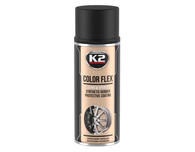 Краска жидкая резина K2 COLOR FLEX черная матовая аэрозоль 400мл, цена: 663 грн.