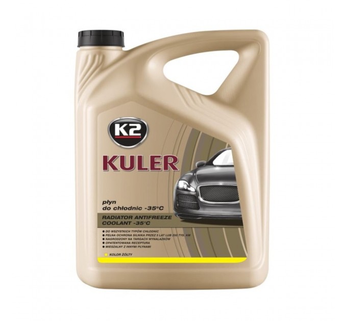 Антифриз K2 Kuler Long Life G13 -35°C жовтий готовий 5л, ціна: 451 грн.