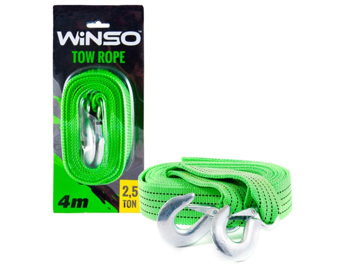 Буксировочный трос Winso 2,5т, 4м, цена: 232 грн.