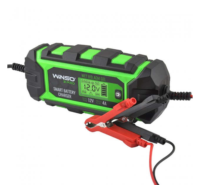 Зарядний пристрій АКБ Winso Pro 12В 120А·год 4А з LCD-екраном, ціна: 1 188 грн.