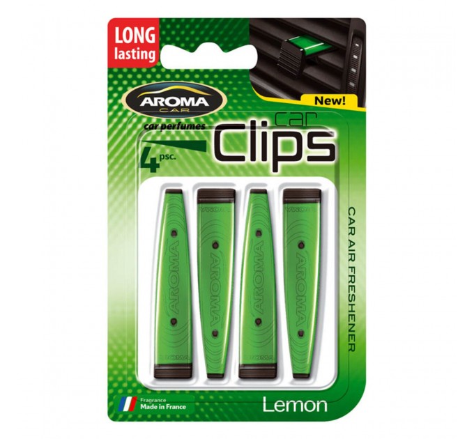 Ароматизатор Aroma Car Clips Lemon, 4x5g жидкий, цена: 117 грн.