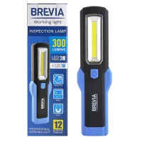 Фонарь инспекционный Brevia LED Інспекційна ламп 3W COB+1W LED 300lm, IP20, IK05,3xAA 11440