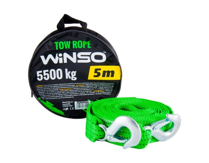 Буксировочный трос Winso 5,5т, 5м, цена: 525 грн.