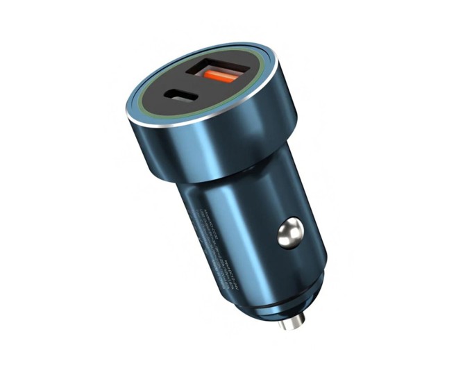 Автомобильное зарядное устройство XO CC32 PD+QC3.0 20W USB + Type-c синий, цена: 249 грн.