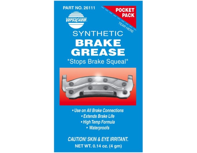 Смазка для частей тормозной системы Versachem Synthetic Caliper Grease, 4г, цена: 61 грн.