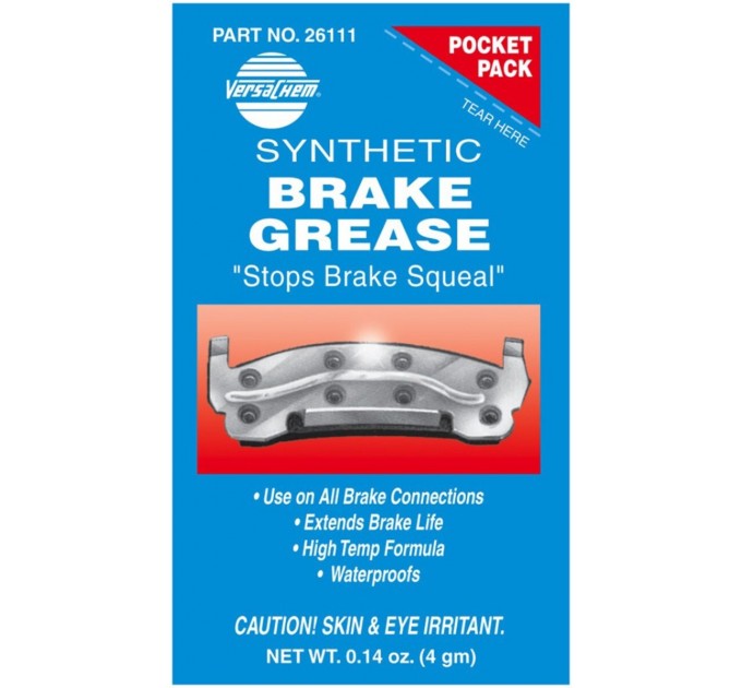 Смазка для частей тормозной системы Versachem Synthetic Caliper Grease, 4г, цена: 60 грн.