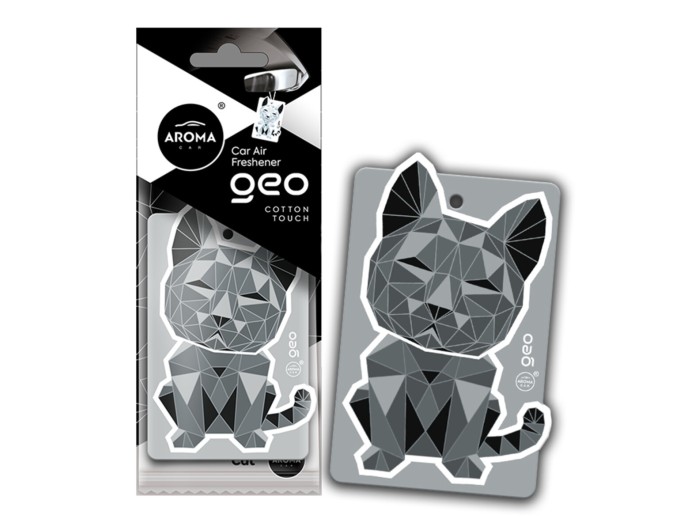 Ароматизатор Aroma Car Cellulose Geo Cat - White Cotton Touch сухой, цена: 57 грн.