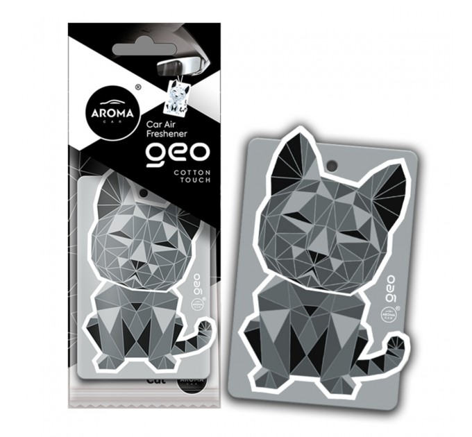 Ароматизатор Aroma Car Cellulose Geo Cat - White Cotton Touch сухой, цена: 57 грн.
