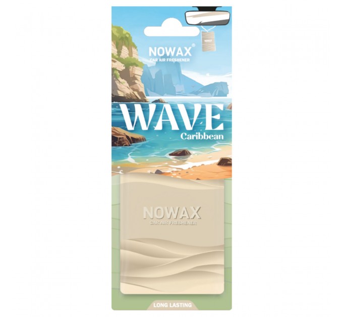 Ароматизатор пластиковый Nowax серия Wave - Caribbean, цена: 76 грн.