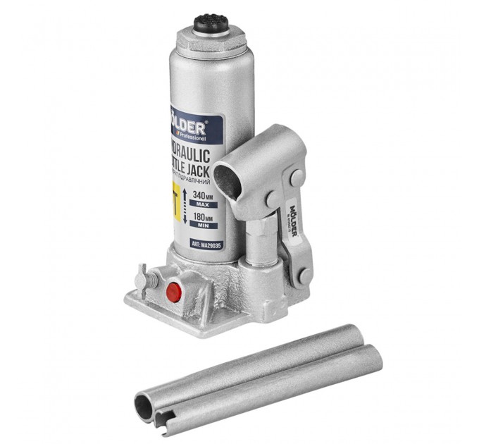Домкрат гідравлічний пляшковий Molder 3т 180-340мм у кейсі, ціна: 891 грн.