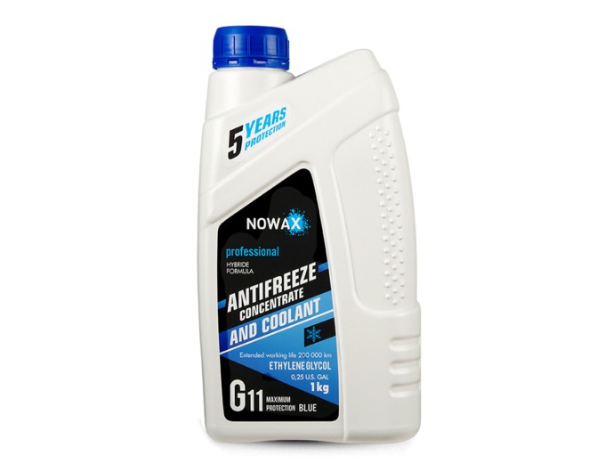 Антифриз Nowax Blue G11 синий концентрат 1кг, цена: 211 грн.