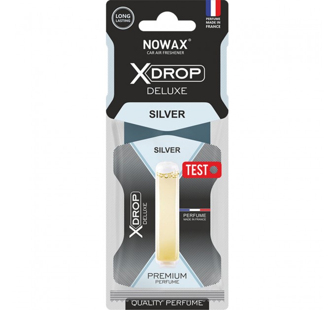 Ароматизатор целюлозний з капсулою Nowax серія X Drop Deluxe - Silver, ціна: 76 грн.