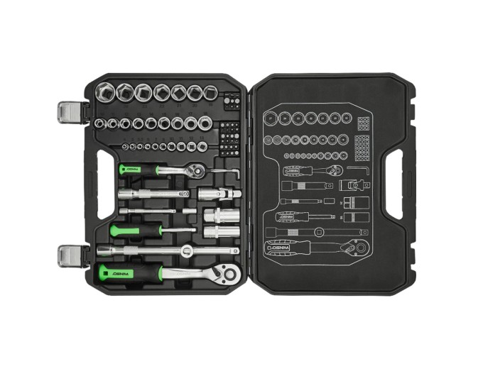 Професійний набір інструментів в кейсі Winso Pro 1/2", 1/4" 72 T, CR-V, 73од., ціна: 2 510 грн.