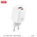 Сетевое зарядное устройство XO L149 PD30W 1USB-A+1USB-C + Lightning кабель белый, цена: 349 грн.