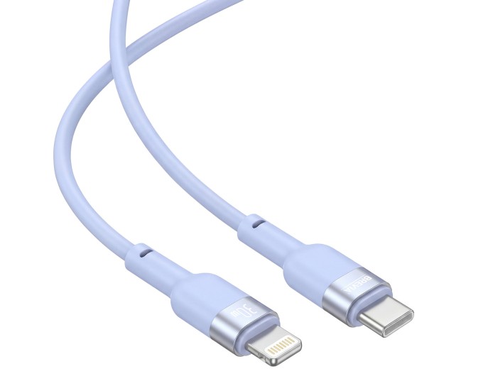 Кабель Brevia Type-C to Lightning 30W 1,2м, синій ZIP, ціна: 204 грн.