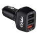 Автомобильное зарядное устройство Brevia ePower TriDrive 42W 3xUSB-A черный, цена: 320 грн.