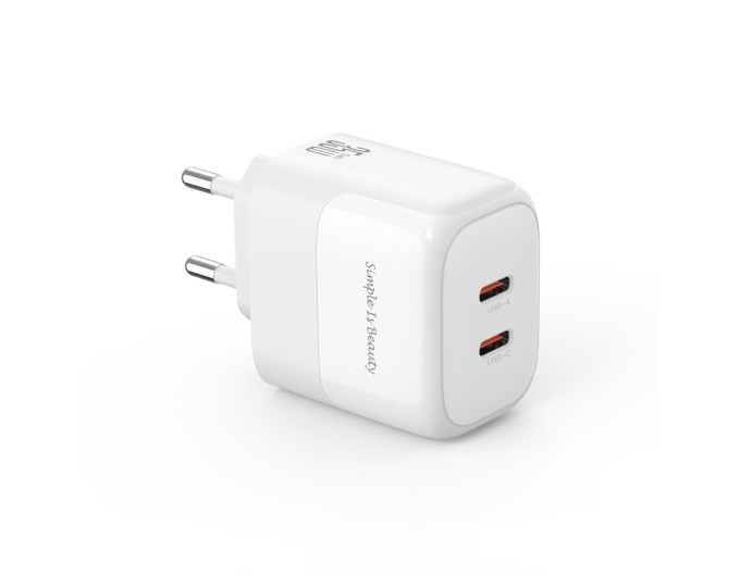 Сетевое зарядное устройство XO L140 Dual C35W 2USB-C белый, цена: 419 грн.