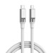Кабель XO Liquid Silicone Type-C to Type-C 60W 1м белый, цена: 99 грн.