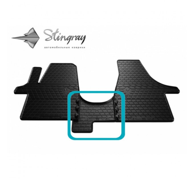 Volkswagen T5 (1plus2) (2003-2015) коврик передний средний (Stingray), цена: 332 грн.