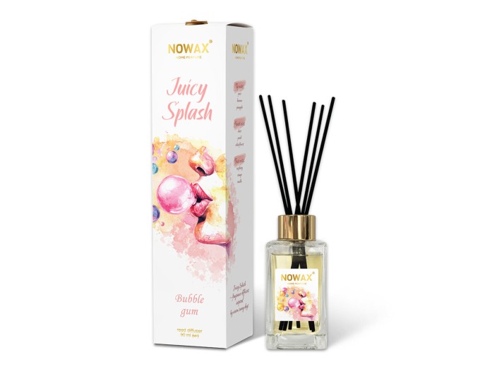 Аромадифузор з паличками Nowax Juicy Splash - Bubble Gum 90мл, ціна: 208 грн.