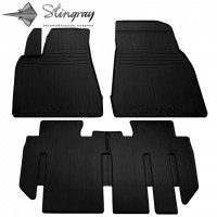 Tesla Model X (7 seats 2 line (2 1)) (2019-...) комплект килимків з 4 штук (Stingray)