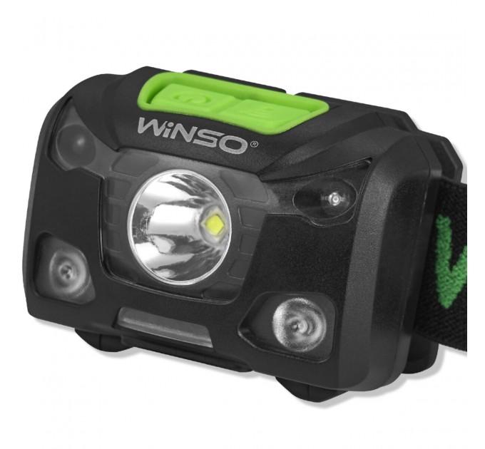 Фонарь налобный Winso 250Lm, 5W XPG, 1200mAh/3xAAA, с сенсором белый/красный, цена: 551 грн.
